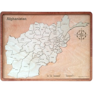 Afghanistan Wood Map