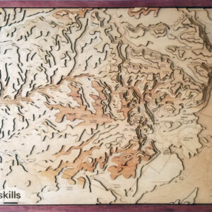 The Catskills, NY Wood Map