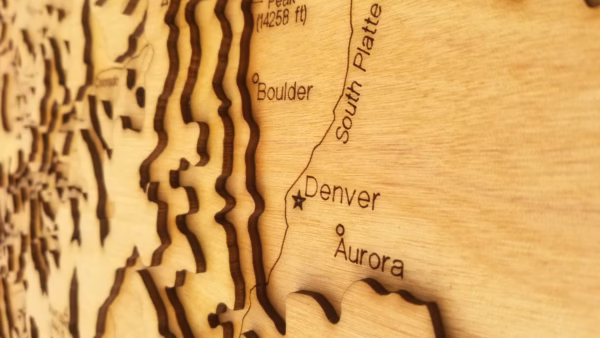 Colorado Wood Map - Image 3
