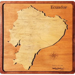 Ecuador Wood Map