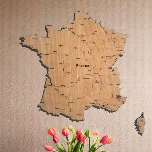 France Wood Map