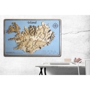 Iceland Wood Map