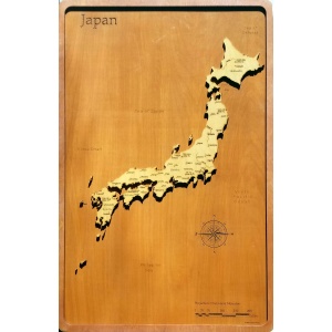 Japan Wood Map