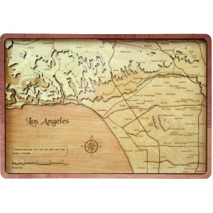 Los Angeles, CA Wood Map