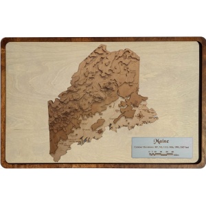 Maine Wood Map