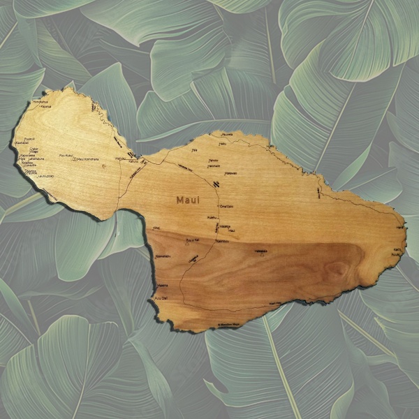 Maui, HI Wood Map