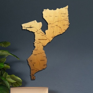 Mozambique Wood Map