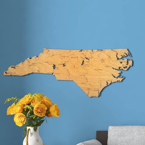 North Carolina Wood Map