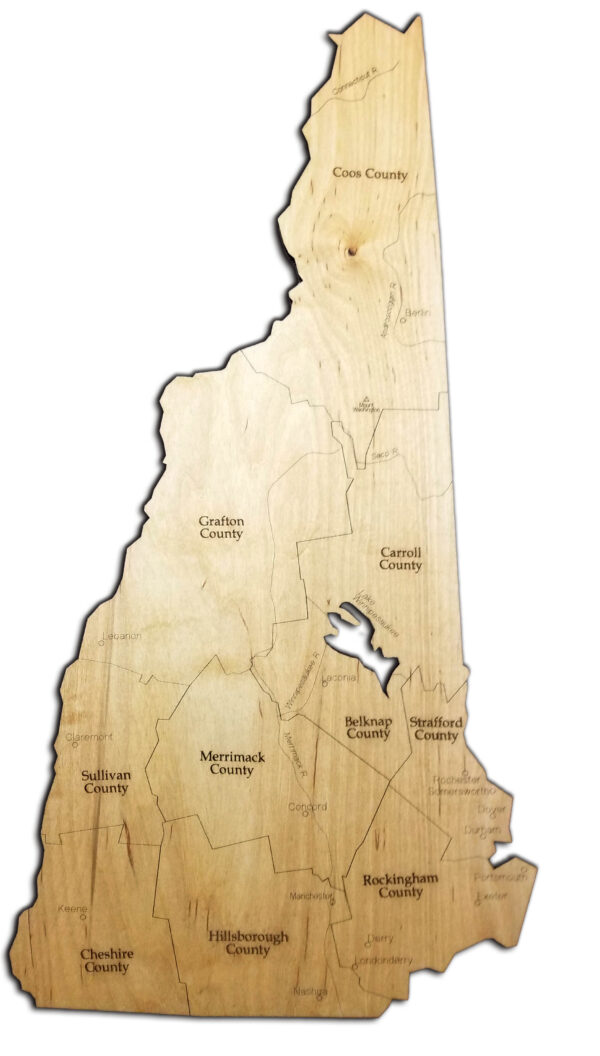 New Hampshire Wood Map