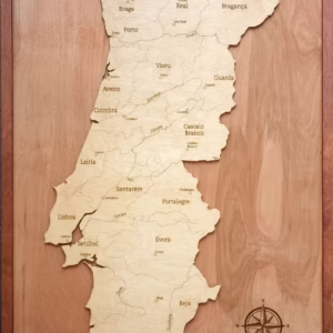 Portugal Wood Map