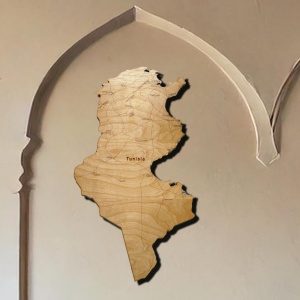 Tunisia Wood Map