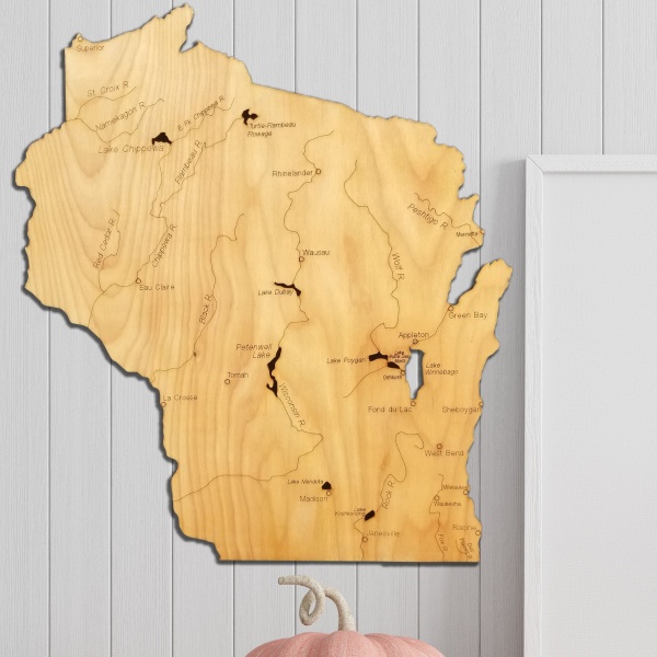 Wisconsin Wood Map