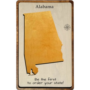 Alabama Wood Map