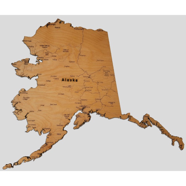 Alaska Wood Map - Image 2