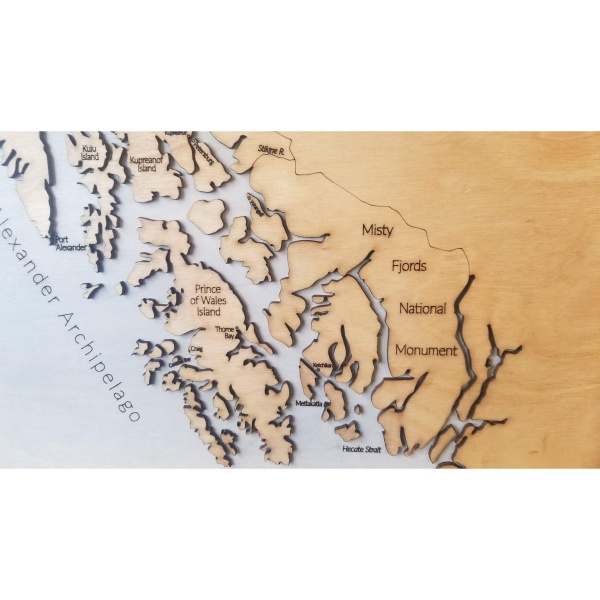 Alaska Wood Map - Image 3