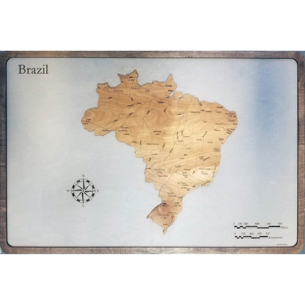 Brazil Wood Map