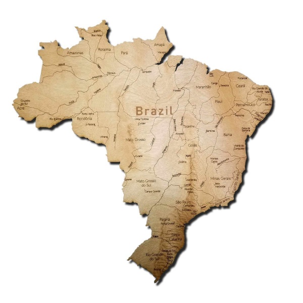 Brazil Wood Map - Image 2