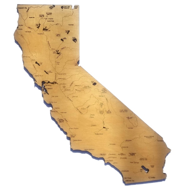 California Wood Map - Image 3