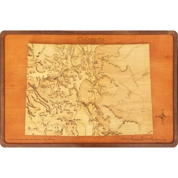 Colorado Wood Map