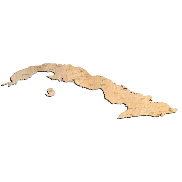 Cuba Wood Map - Image 2