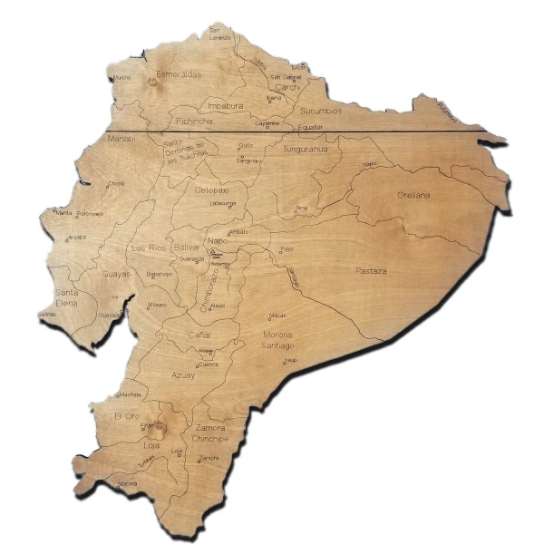 Ecuador Wood Map - Image 2