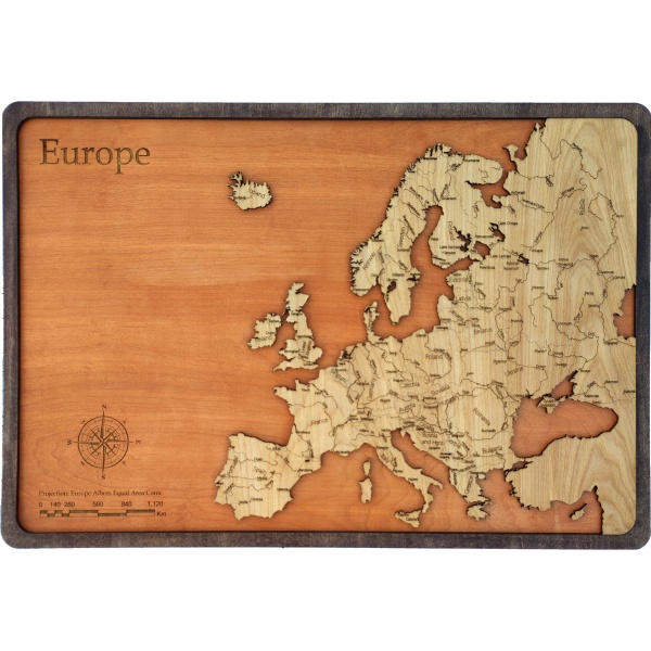 Europe Wood Map - Image 2