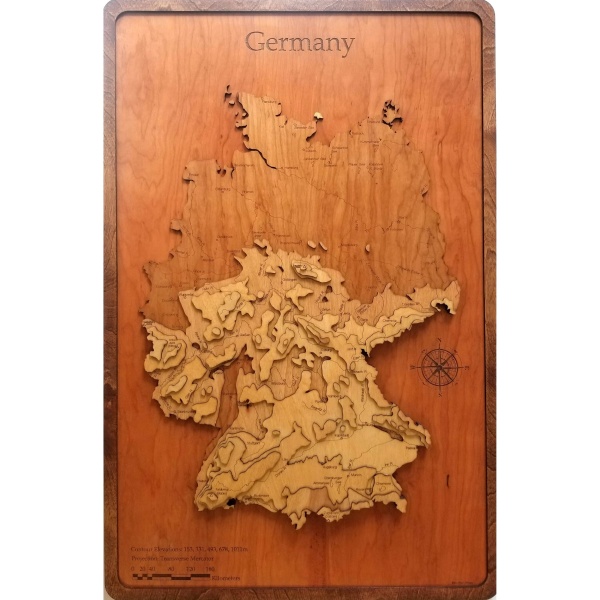 Germany Wood Map