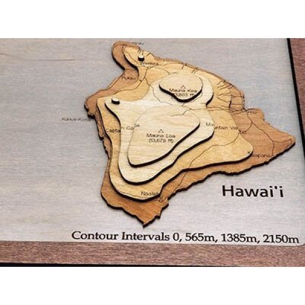 Hawaii Wood Map - Image 5