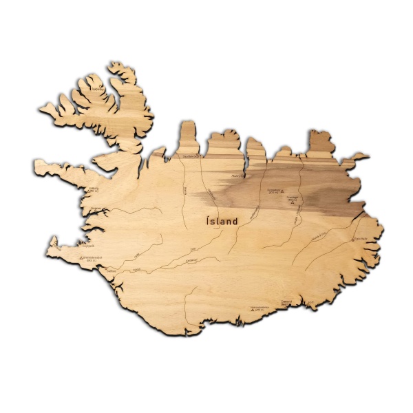 Iceland Wood Map - Image 7