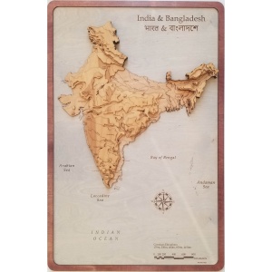 India Wood Map (Bangladesh optional)