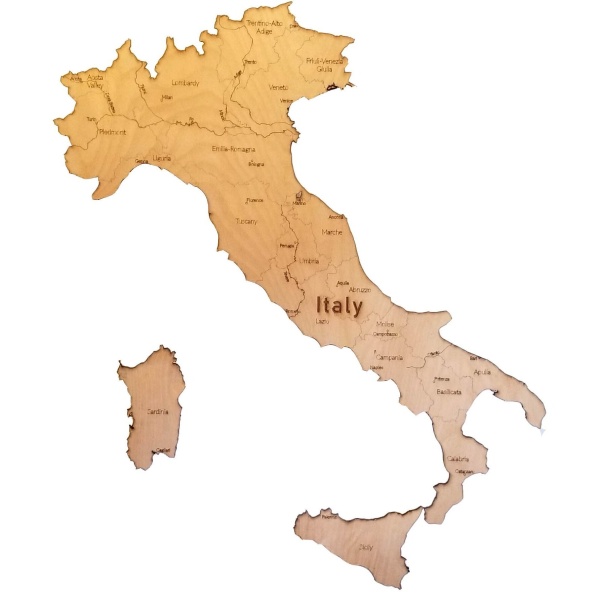 Italy Wood Map - Image 3