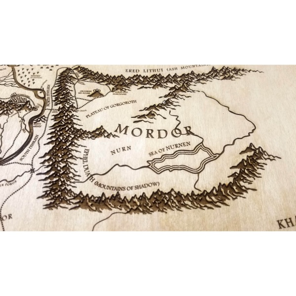 Middle Earth Wood Map - Image 3