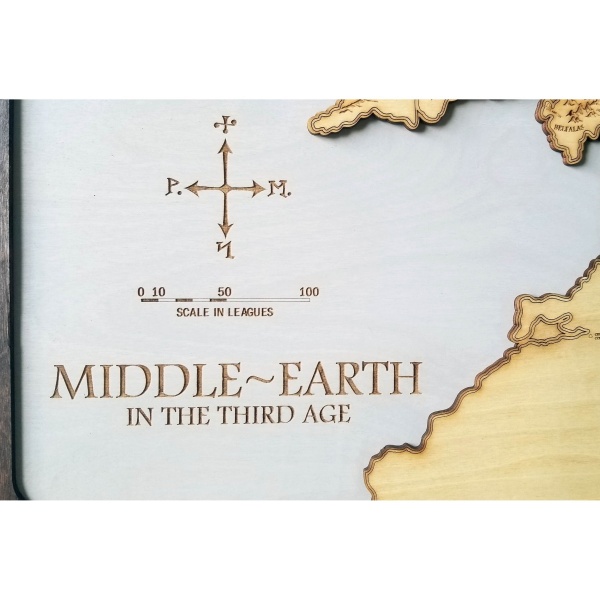 Middle Earth Wood Map - Image 7