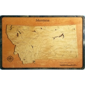 Montana Wood Map