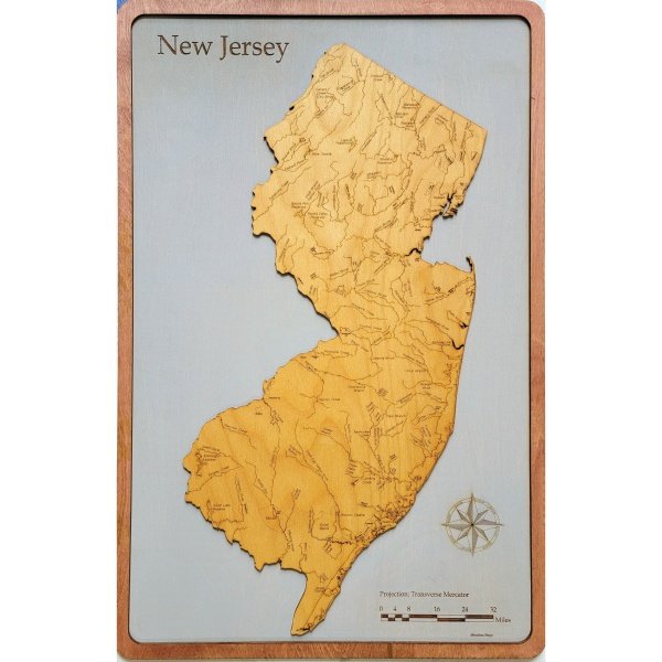 New Jersey Wood Map - Image 2