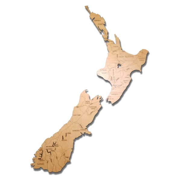 New Zealand Wood Map - Image 2