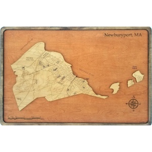 Newburyport, MA Wood Map