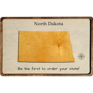 North Dakota Wood Map