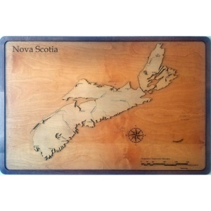 Nova Scotia, Canada Wood Map