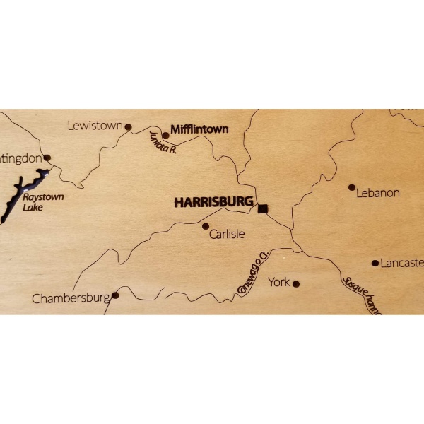 Pennsylvania Wood Map - Image 3