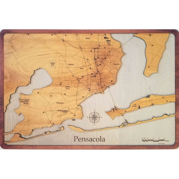 Pensacola, FL Wood Map