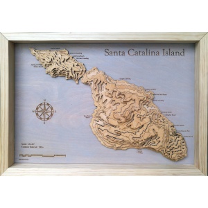 Santa Catalina, CA Wood Map