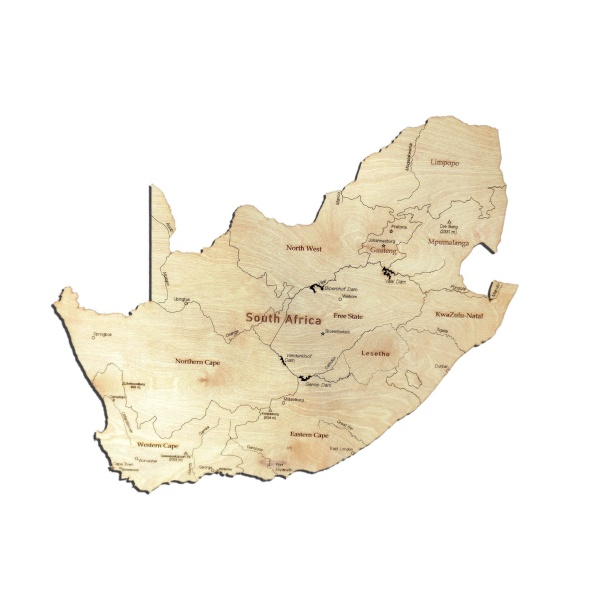 South Africa Wood Map - Image 2