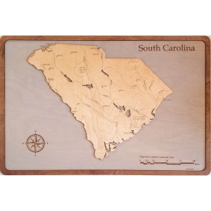 South Carolina Wood Map