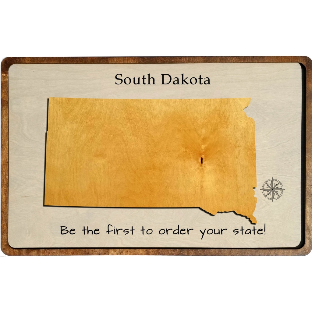 South Dakota Wood Map