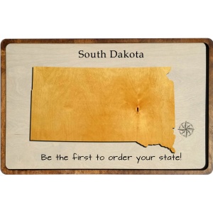 South Dakota Wood Map