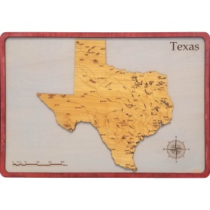 Texas Wood Map