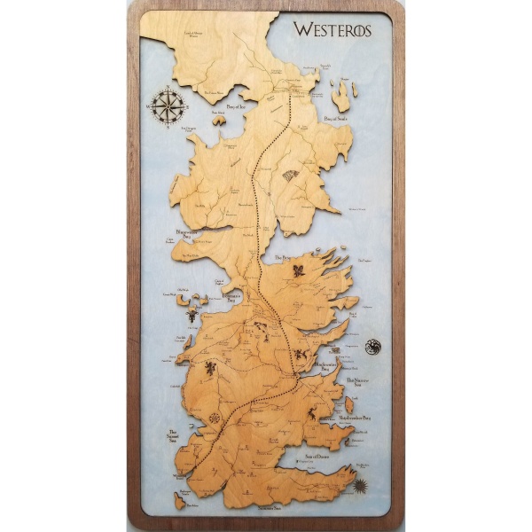 Westeros Wood Map