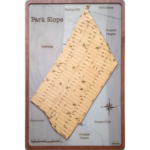 Park Slope NYC, Wood Map