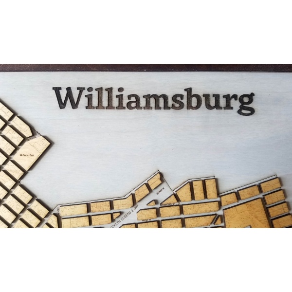 Williamsburg, NY - Neighborhood Wood Block Map - Image 4